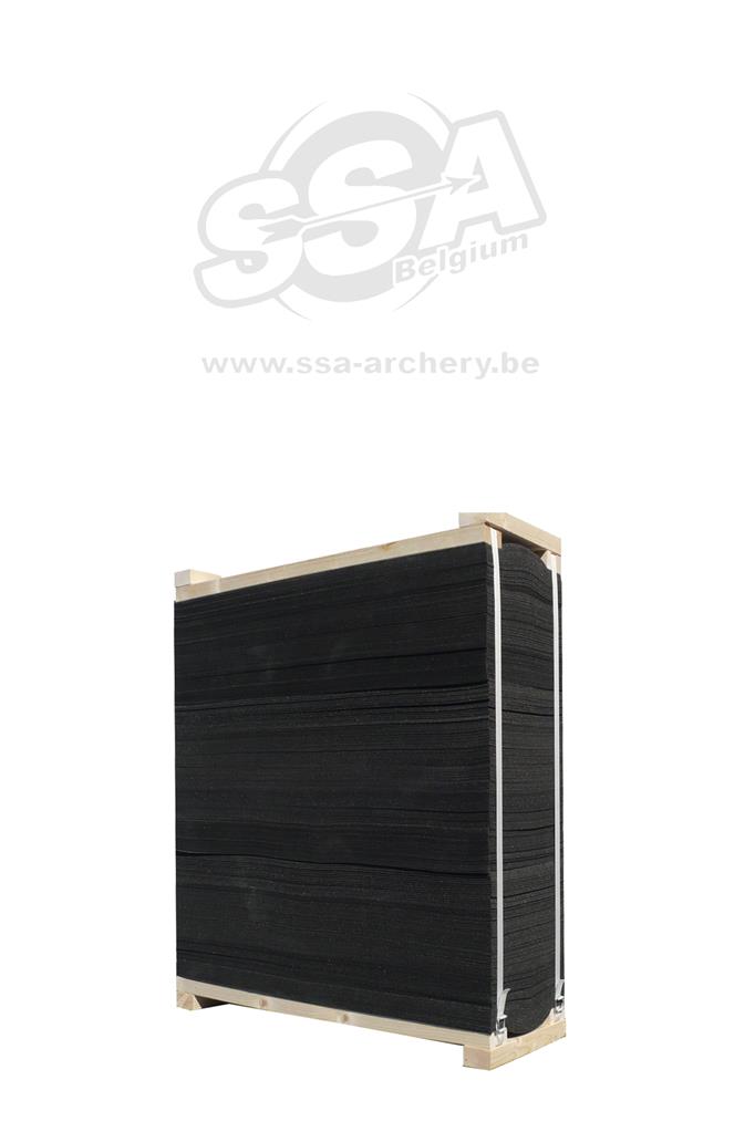 Cible à lames cadre bois 60x60x30cm - TARGET TECH