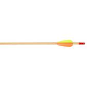 Flèche bois loisir plumes plastique - EK Archery