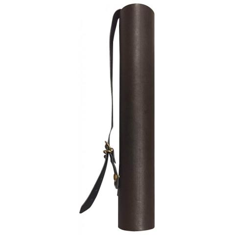 Carquois ambidextre cuir gras deluxe noir traditionnel - LPSA Archery
