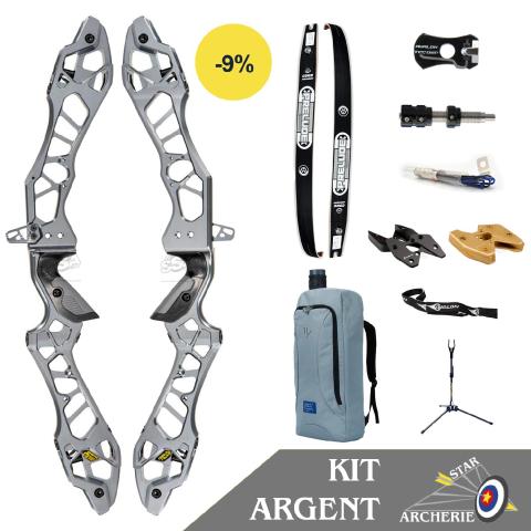 Kit Arc Nu / Barebow  KINETIC Invinso 25 - STAR Argent