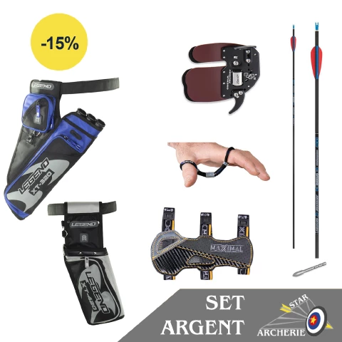 Set de matériel de l'archer - STAR Argent