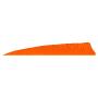 Plumes naturelles 4 shield couleur unie à l'unité - Gateway Archery Couleur : Orange