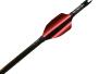 Plumes 40mm spin par 50 - Xs Wings Archery Couleur Plume Xs Wings : Metallic Red
