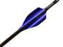Plumes 50mm HP ou LP spin par 50 - Xs Wings Archery Couleur Plume Xs Wings : Metallic Blue