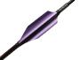 Plumes 60mm HP ou LP spin par 50 - Xs Wings Archery Couleur Plume Xs Wings : Metallic Silver-Purple