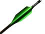 Plumes 60mm HP ou LP spin par 50 - Xs Wings Archery Couleur Plume Xs Wings : Metallic Green