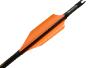 Plumes 60mm HP ou LP spin par 50 - Xs Wings Archery Couleur Plume Xs Wings : Fluo Orange