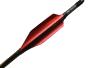 Plumes 60mm HP ou LP spin par 50 - Xs Wings Archery Couleur Plume Xs Wings : Metallic Red