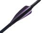 Plumes 70mm spin par 50 - Xs Wings Archery Couleur Plume Xs Wings : Metallic Silver-Purple