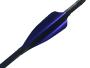 Plumes 70mm spin par 50 - Xs Wings Archery Couleur Plume Xs Wings : Metallic Blue