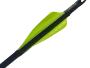 Plumes 70mm spin par 50 - Xs Wings Archery Couleur Plume Xs Wings : Fluo Green