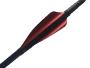 Plumes 70mm spin par 50 - Xs Wings Archery Couleur Plume Xs Wings : Metallic Red