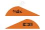 Plumes plastiques Blazer 2 - Bohning Archery Couleur : Orange Néon